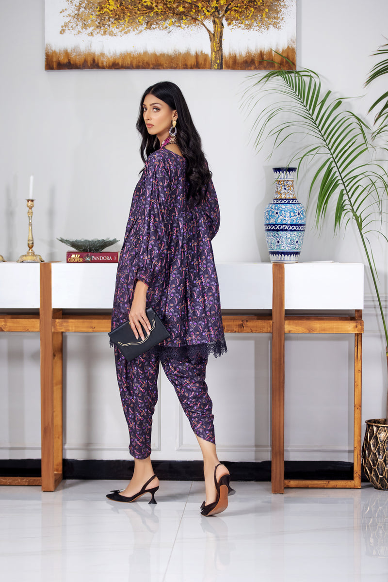 Ready to Wear 2 Pcs Linen Dress by Aabpara 07