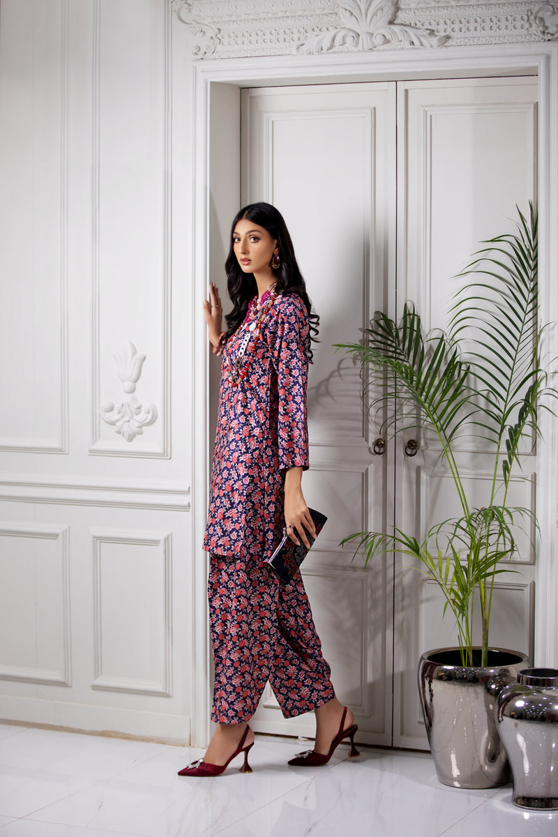 Ready to Wear 2 Pcs Linen Dress by Aabpara 02
