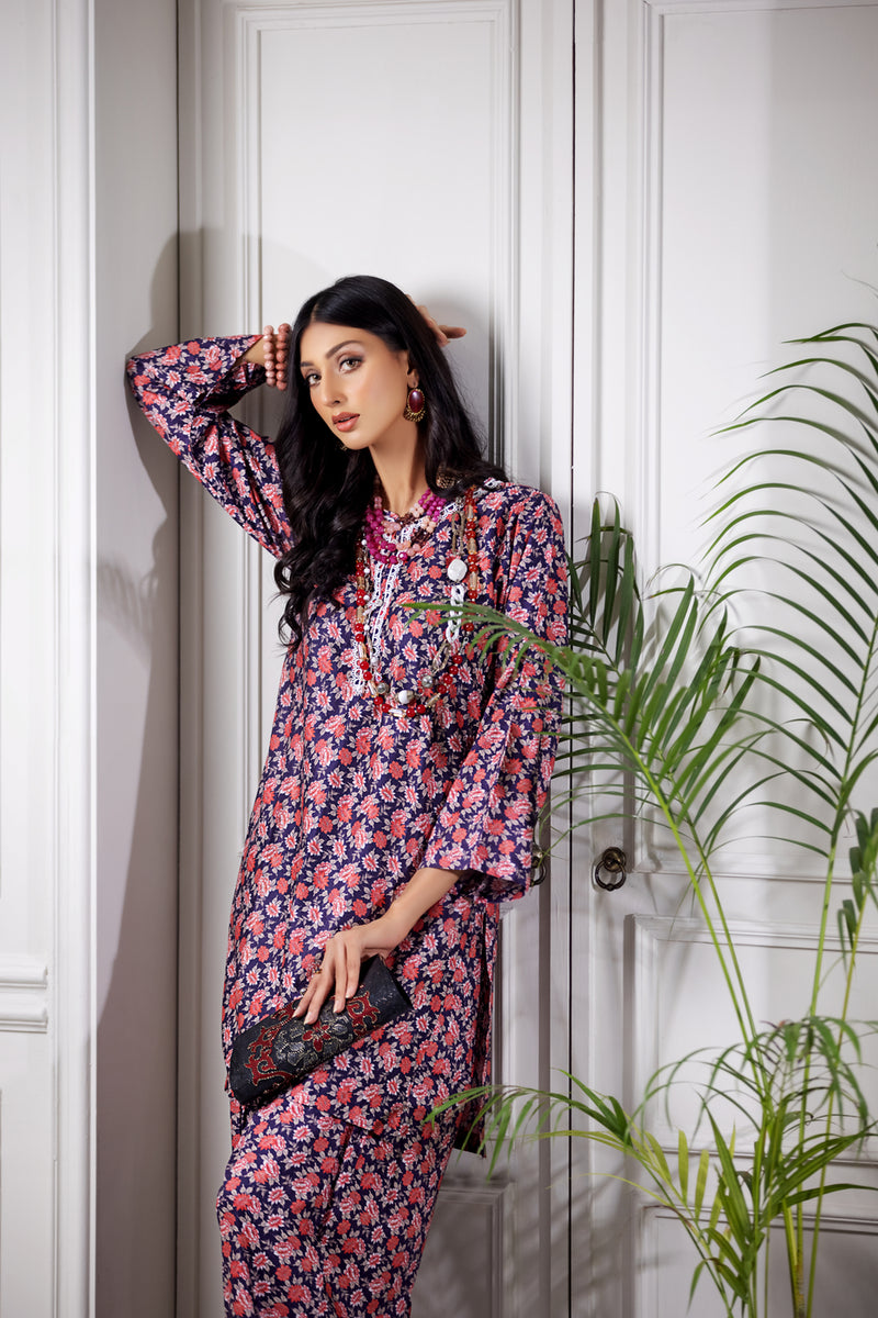 Ready to Wear 2 Pcs Linen Dress by Aabpara 02