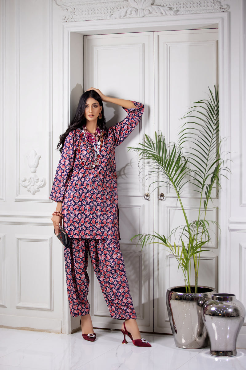 Ready to Wear 2 Pcs Linen Dress by Aabpara 02