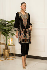 Velvet Embroidered Ready to Wear 2 Pcs Dress by Aabpara 10
