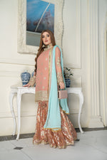 Luxury Formal Ready to Wear Embroidered Dress by Aleezay 09