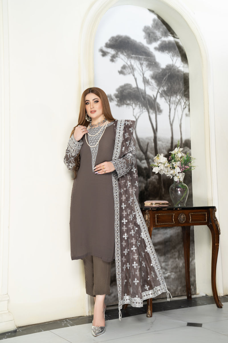 Luxury Formal Ready to Wear Embroidered Dress by Aleezay 03
