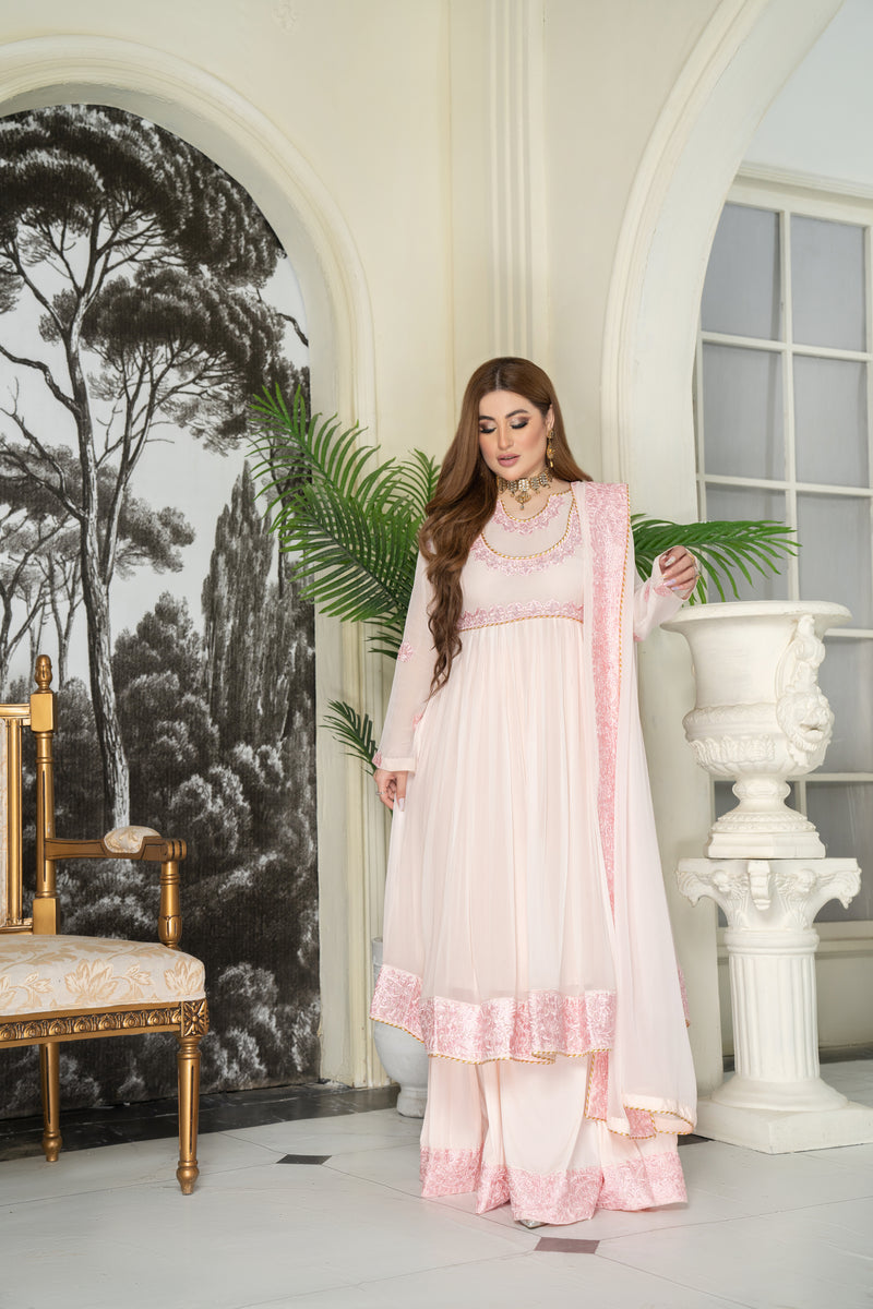 Luxury Formal Ready to Wear Embroidered Dress by Aleezay 07
