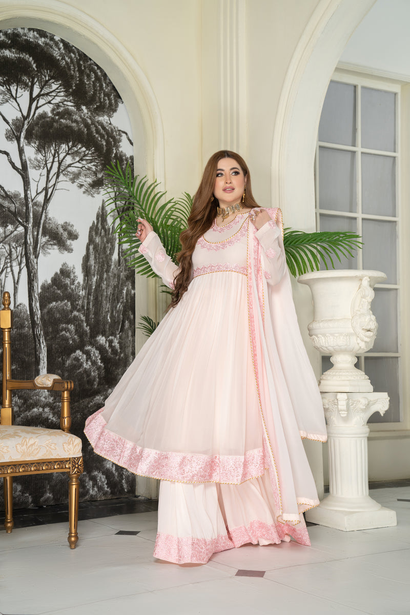 Luxury Formal Ready to Wear Embroidered Dress by Aleezay 07