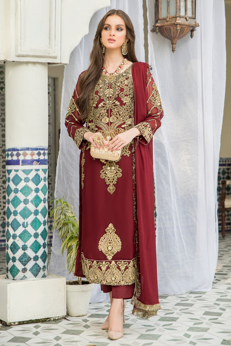 Ready to Wear Chiffon Embroidered Collection by Aleezay 10