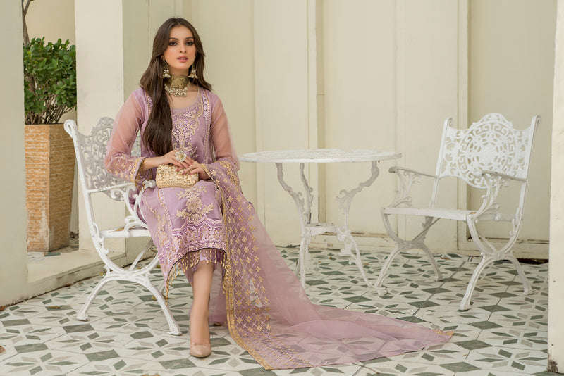 Ready to Wear Chiffon Embroidered Collection by Aleezay 08