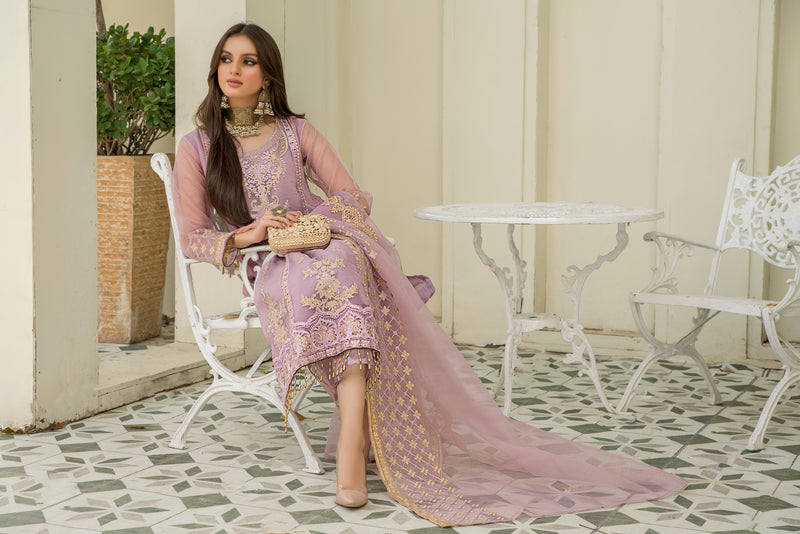 Ready to Wear Chiffon Embroidered Collection by Aleezay 08