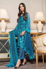 Luxury Formal Chiffon Embroidered Collection by Aleezay 08
