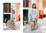 Kids Eid Ready To Wear 3 Pcs Embroidered Lawn Collection 09