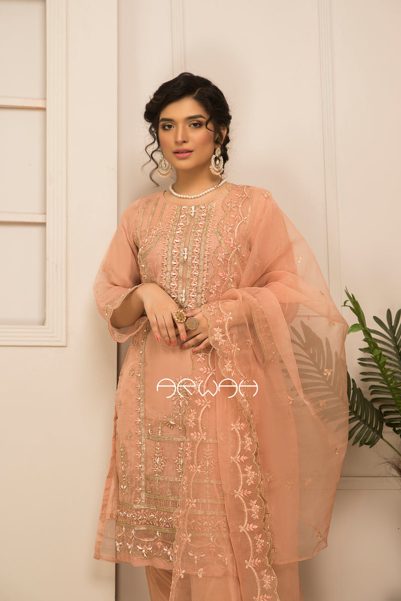 Ready To Wear 3 Pcs Semi Formal Collection by Arwah 01