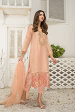 Ready To Wear 3 Pcs Semi Formal Embroidered Dress By ARWAH 06