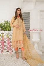 Ready To Wear 3 Pcs Semi Formal Embroidered Dress By ARWAH 11