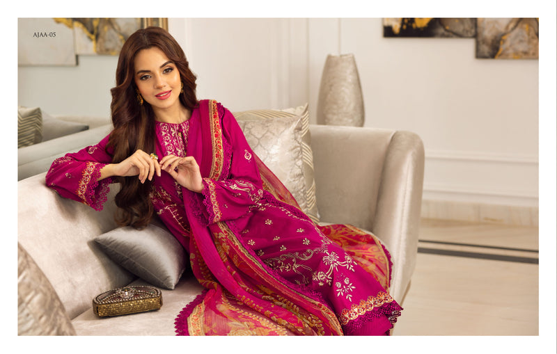 Asim Jofa Luxury Lawn Embroidered Collection 05