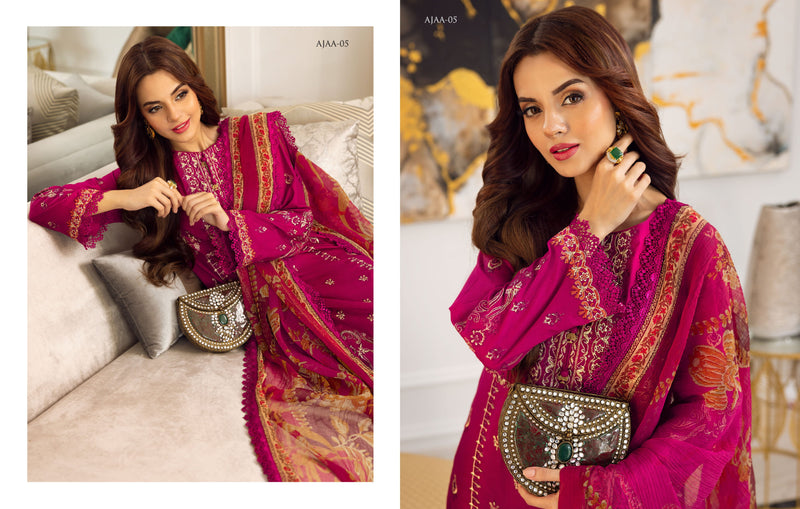 Asim Jofa Luxury Lawn Embroidered Collection 05