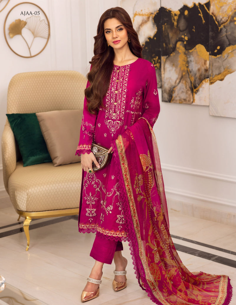 Asim Jofa Luxury Lawn Embroidered Collection 05