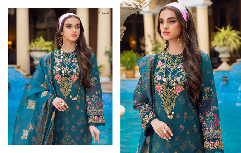 Asim Jofa Luxury Lawn Embroidered Collection 20