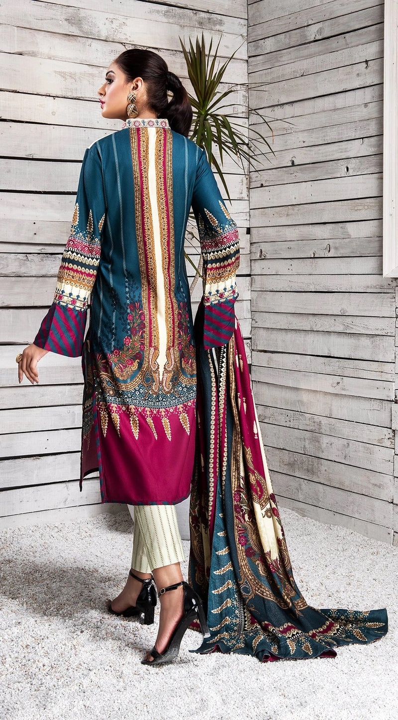 Winter Ready to Wear 3 Pcs Embroidered Dress of Anaya by Kiran Chaudhry 06