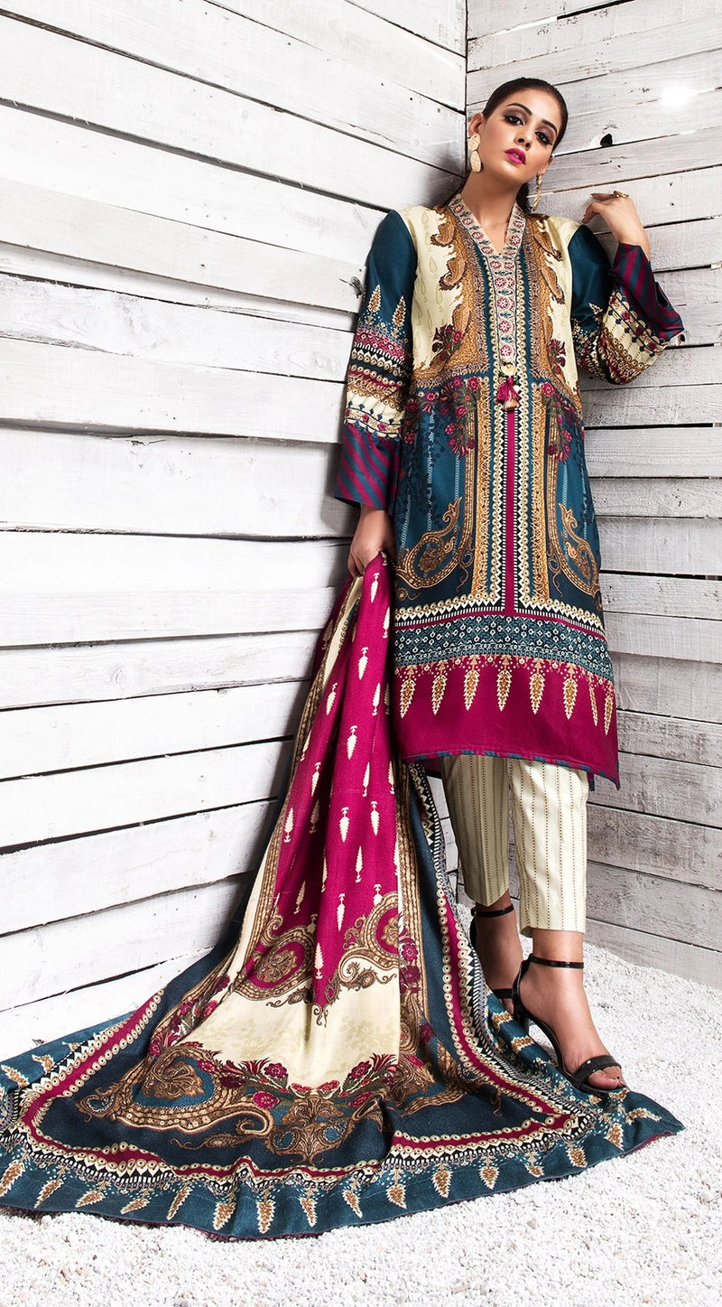 Winter Ready to Wear 3 Pcs Embroidered Dress of Anaya by Kiran Chaudhry 06