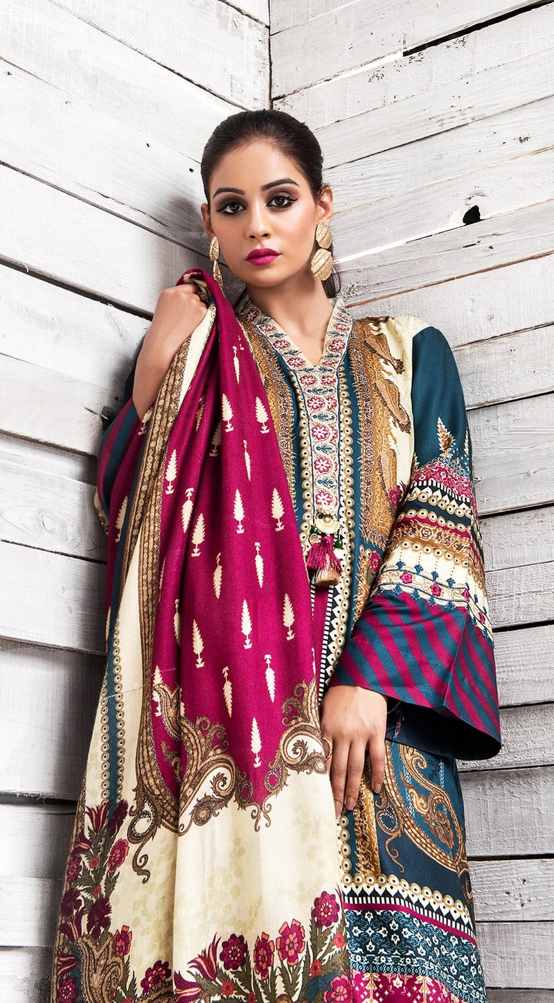 Winter Ready to Wear 3 Pcs Embroidered Dress of Anaya by Kiran Chaudhry 06