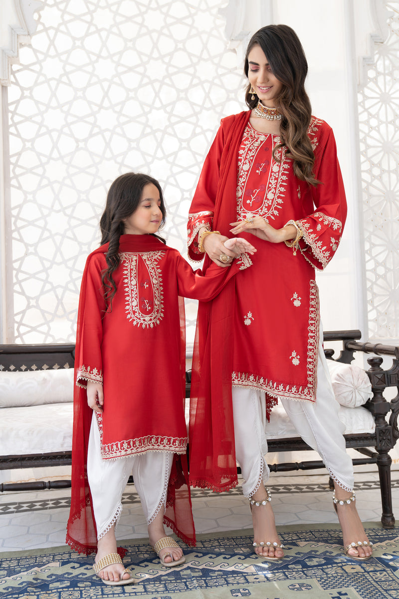 Kids Eid Ready to Wear Embroidered Collection by Gulwarun 05