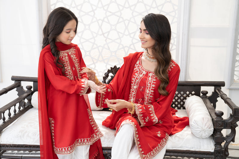 Kids Eid Ready to Wear Embroidered Collection by Gulwarun 05
