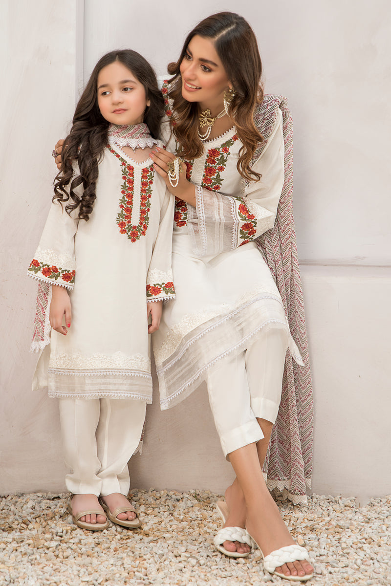 kids Embroidered 3Pcs Lawn Ready To Wear Collection 05