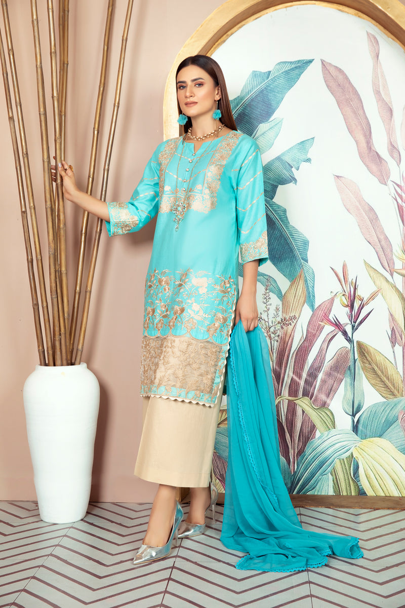 Luxury Lawn Ready to Wear 3 Pcs Collection by Gulwarun 02