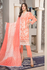 Winter Ready to Wear 3pc Embroidered Dress in Linen with wool shawl 07