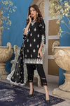 Winter Ready to Wear 3pc Embroidered Dress in Linen  01