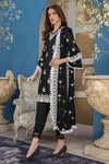 Winter Ready to Wear 3pc Embroidered Dress in Linen  01
