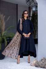 Winter Ready to Wear 3 Pcs Embroidered Dopatta Dress by Gulwarun 09