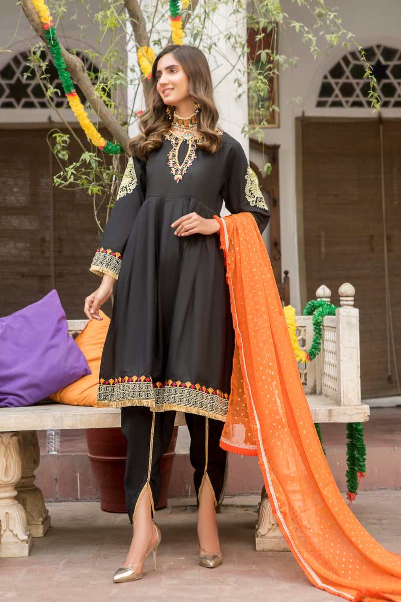 eid wear dresses Gulwarun Ready to Wear Eid Dress 03 – The Zaibai