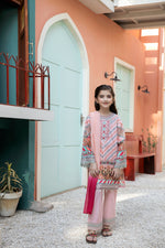 Kids Ready To Wear 3 Pcs Embroidered Lawn Collection by Mona 10