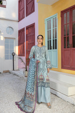 Ready To Wear 3 Pcs Embroidered Lawn Collection by Mona 02