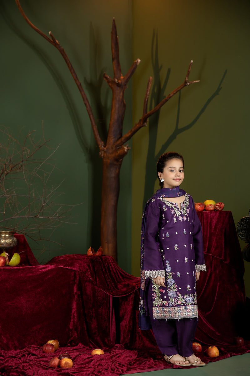 Kids Winter Ready to Wear Shawl Collection by Mona 09