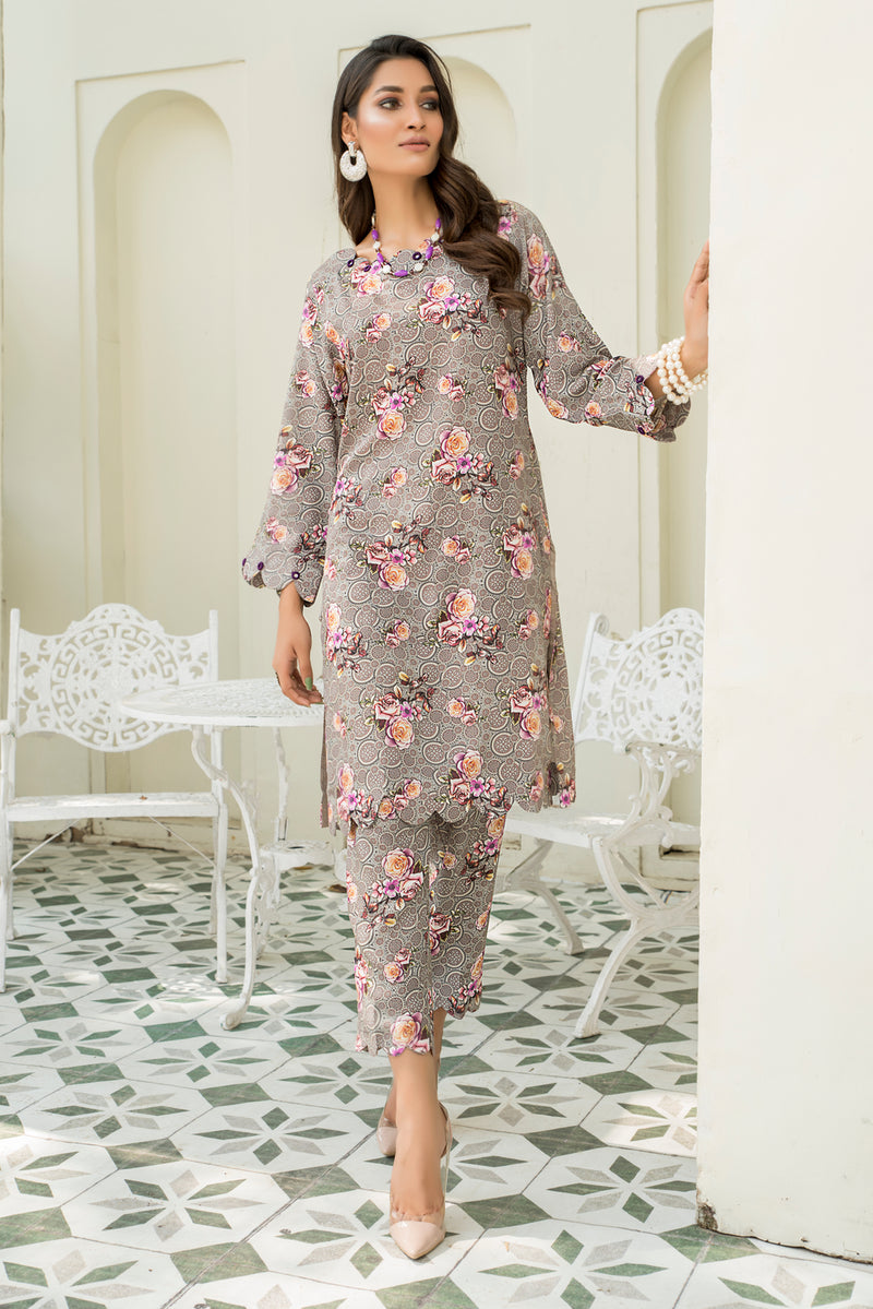 linen dresses in pakistan READY TO WEAR 2 PCS LINEN DRESS BY MISKI 06 The Zaibai