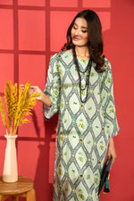 MISKI 2PC LINEN PRINTED DRESS 09