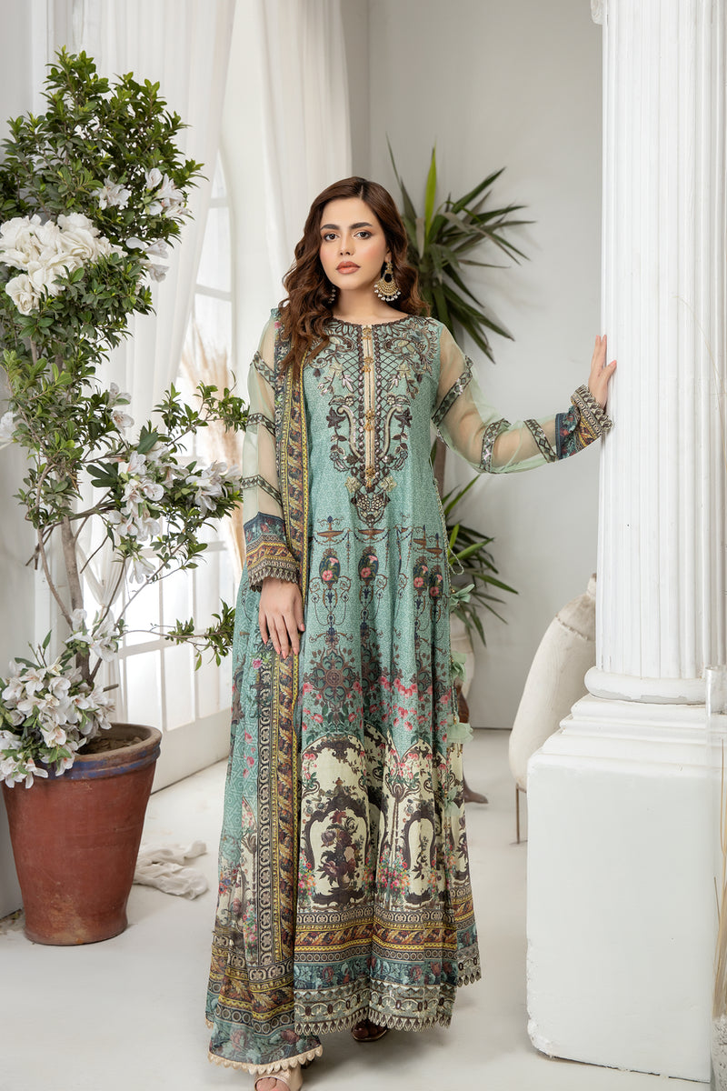 Luxury Lawn Ready to Wear Eid Collection by Mona 09