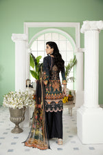Ready To Wear 3 Pcs Embroidered Lawn Collection by Mona 07