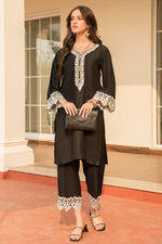 Winter Linen 2 Pcs Ready to Wear Dress by Sakeena Hasan 12