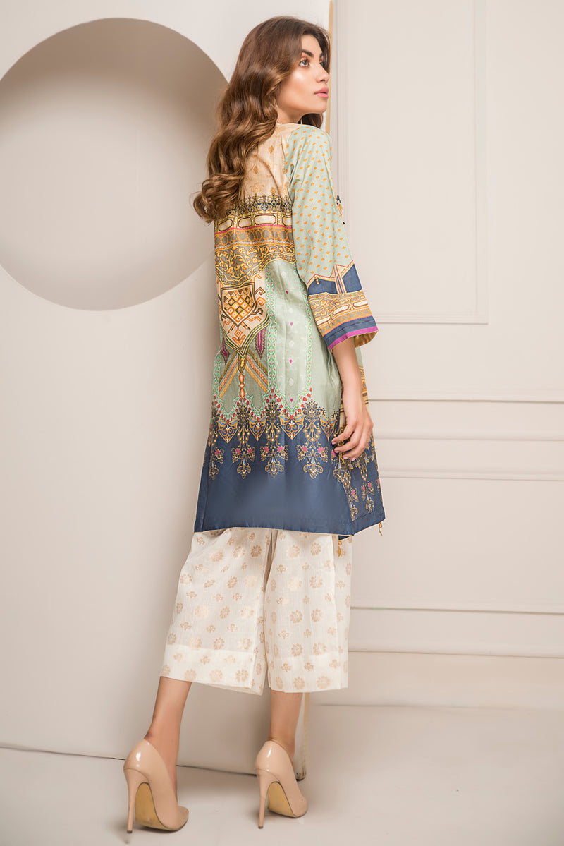 Ready to Wear Lawn 2 Pcs Hand Work Dress by Zaiwa 09