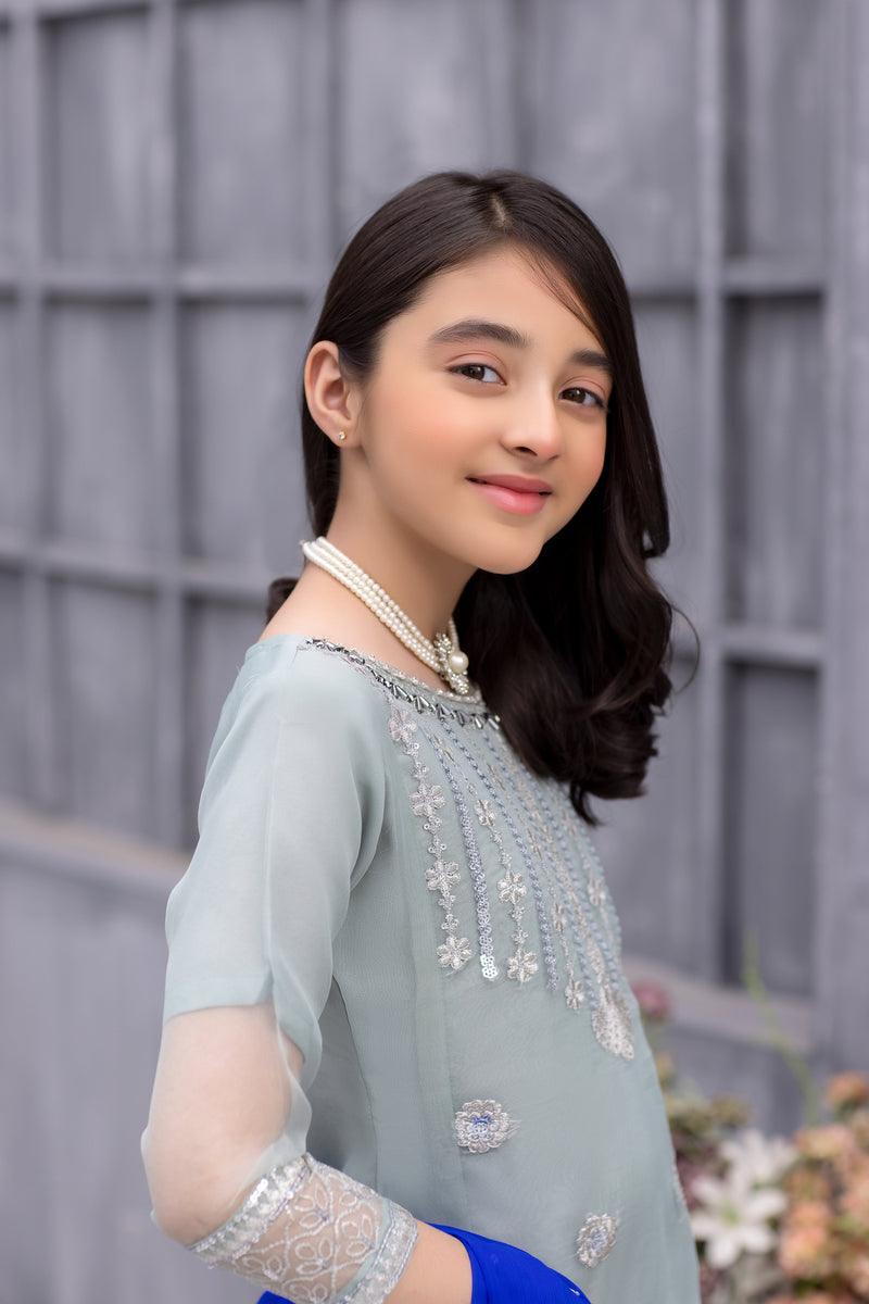 Kids Formal Organza Ready to Wear Embroidered Collection by Zara Manan 02