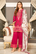 Ready to Wear 3 Pcs Lawn Embroidered Dress by Aabpara 07
