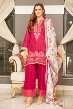 Ready to Wear 3 Pcs Lawn Embroidered Dress by Aabpara 07