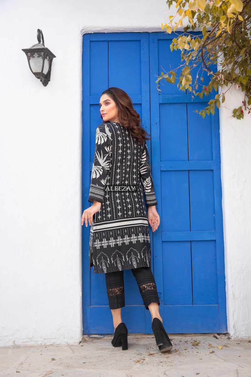 Ready to Wear 2 Pcs Dress with Handwork Details by Aleezay 08