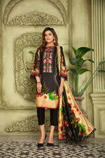 Winter Ready to Wear 3 Pcs Embroidered Dress by Aleezay 01