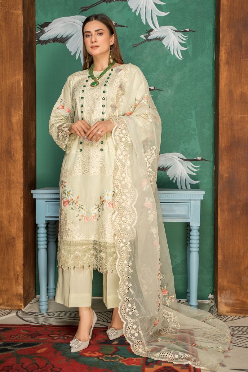 EMBROIDERED READY TO WEAR 3 PCS LAWN DRESS The Zaibai EMBROIDERED READY TO WEAR 3 PCS LAWN DRESS The Zaibai