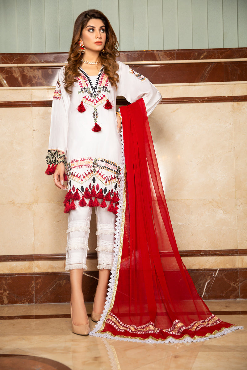 Ready to Wear 3 Pcs Gulwarun Embroidered Collection 06