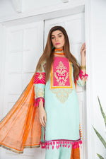 Ready to Wear 3pcs Embroidered Dress by Gulwarun 10